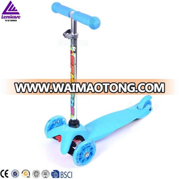 certificate approval hot sale children adjustable wholesale 3 wheel kids scooter